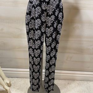 Damask Print Pants